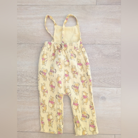 Disney Baby Pooh Bear Romper Yellow Gauze 18M - Picture 2 of 4